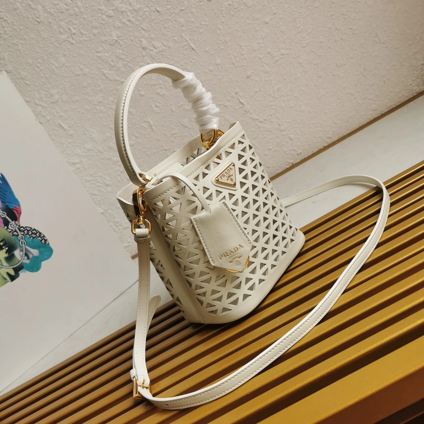 WaterResistant Prada Drawstring Bags 73749