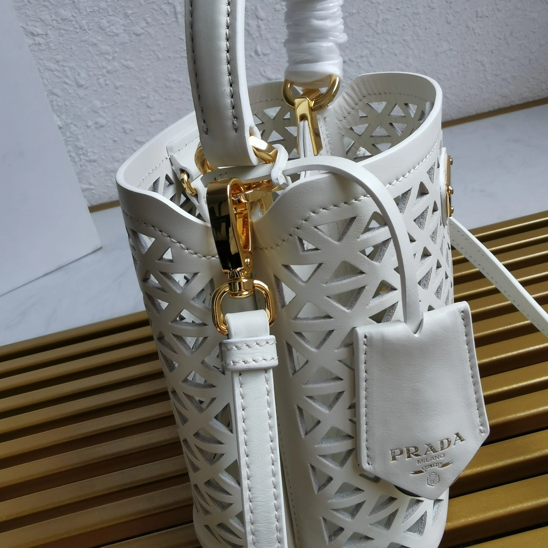 WaterResistant Prada Drawstring Bags 73749