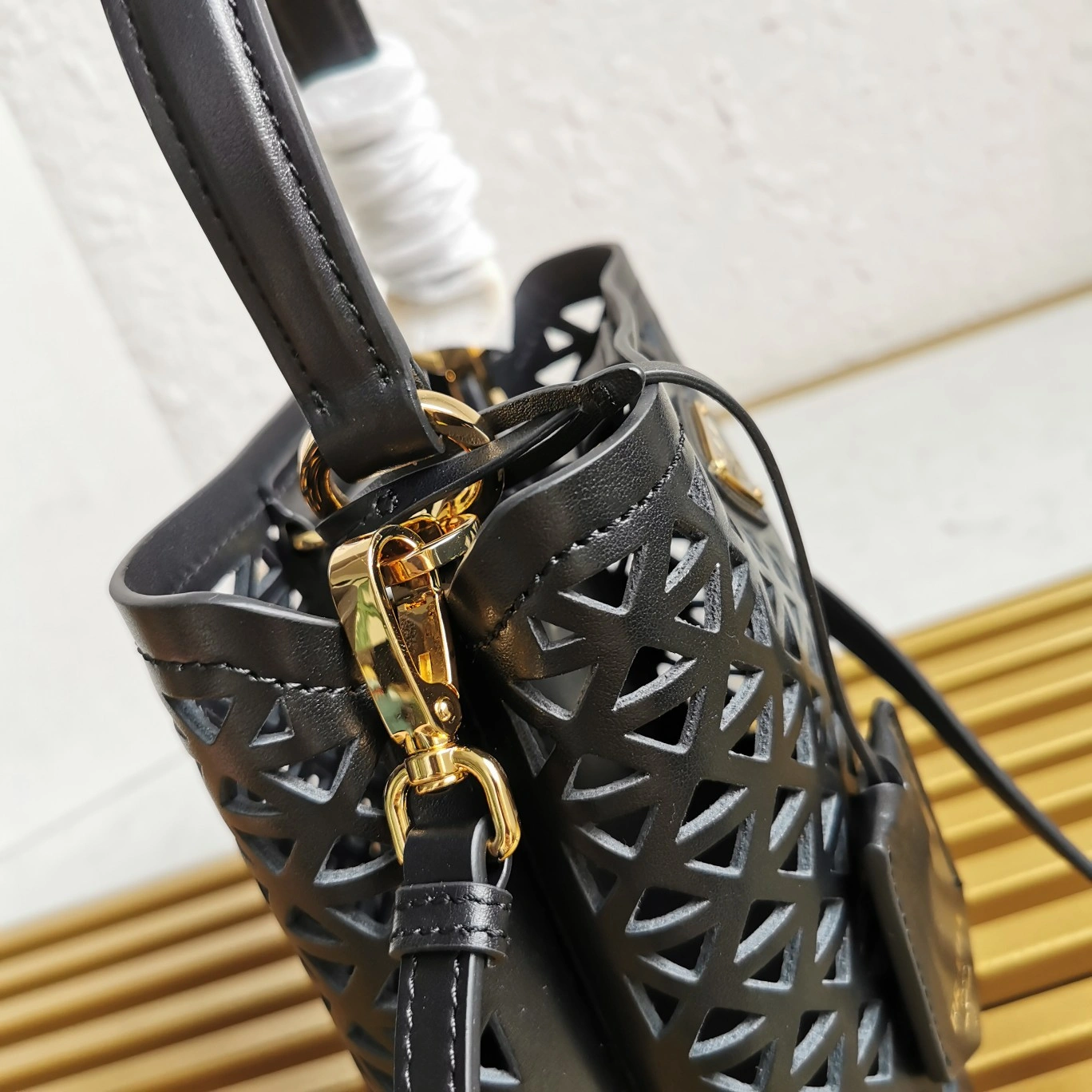 SmoothTexture Prada Drawstring Bags 73660