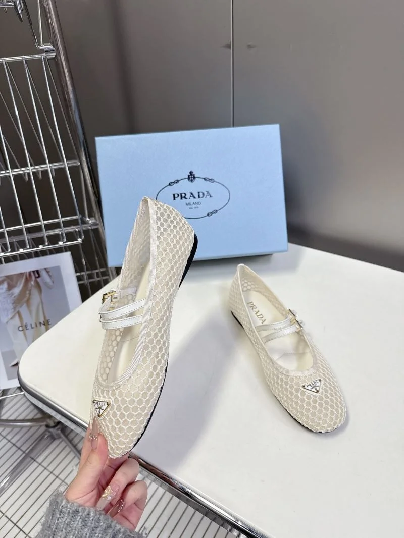 MoistureWicking Prada Flat Shoes 34872