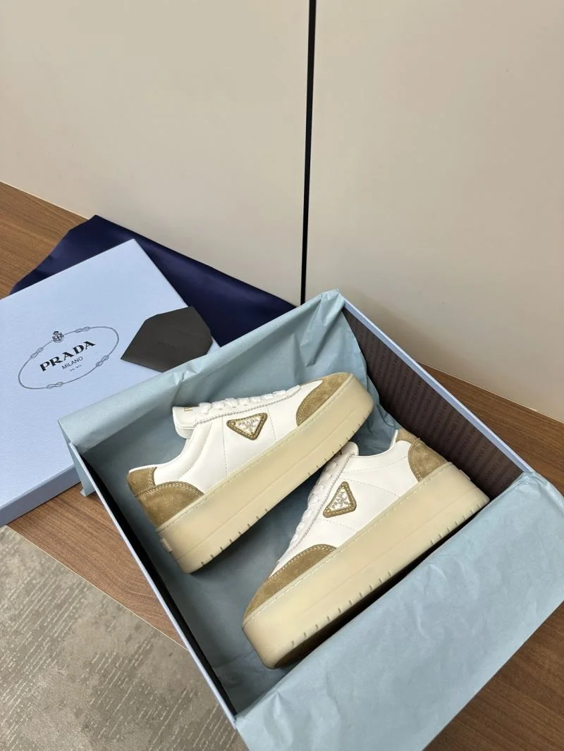 Breathable Prada Low Shoes 34789