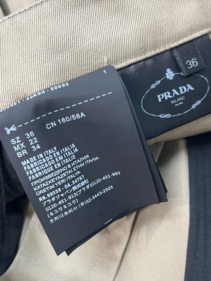 RelaxedFit Prada Short Pants 166119