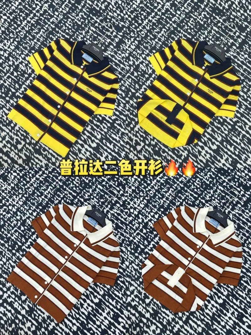Prada T-Shirts Stretchable 165731