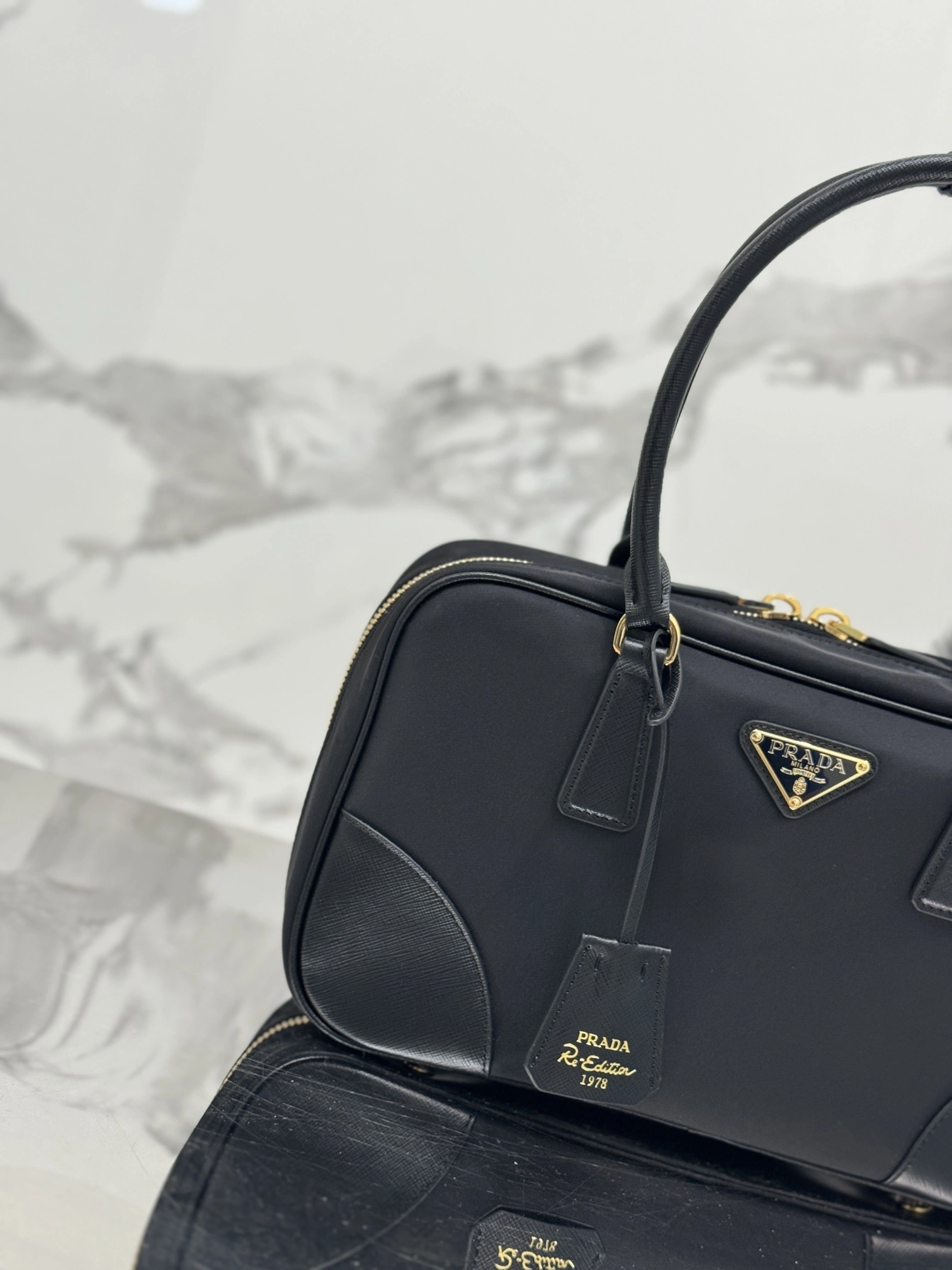 Breathable Prada Top Handle Bags 73715