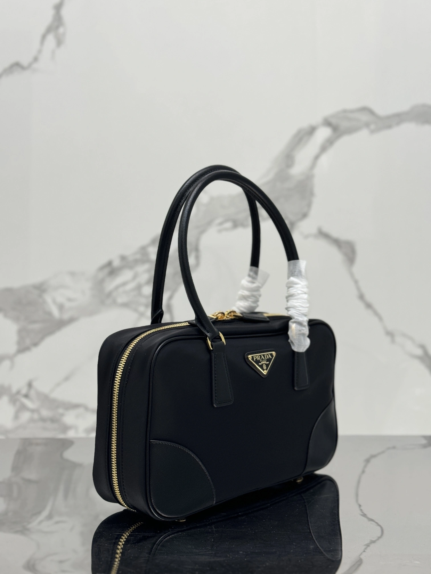 Breathable Prada Top Handle Bags 73715