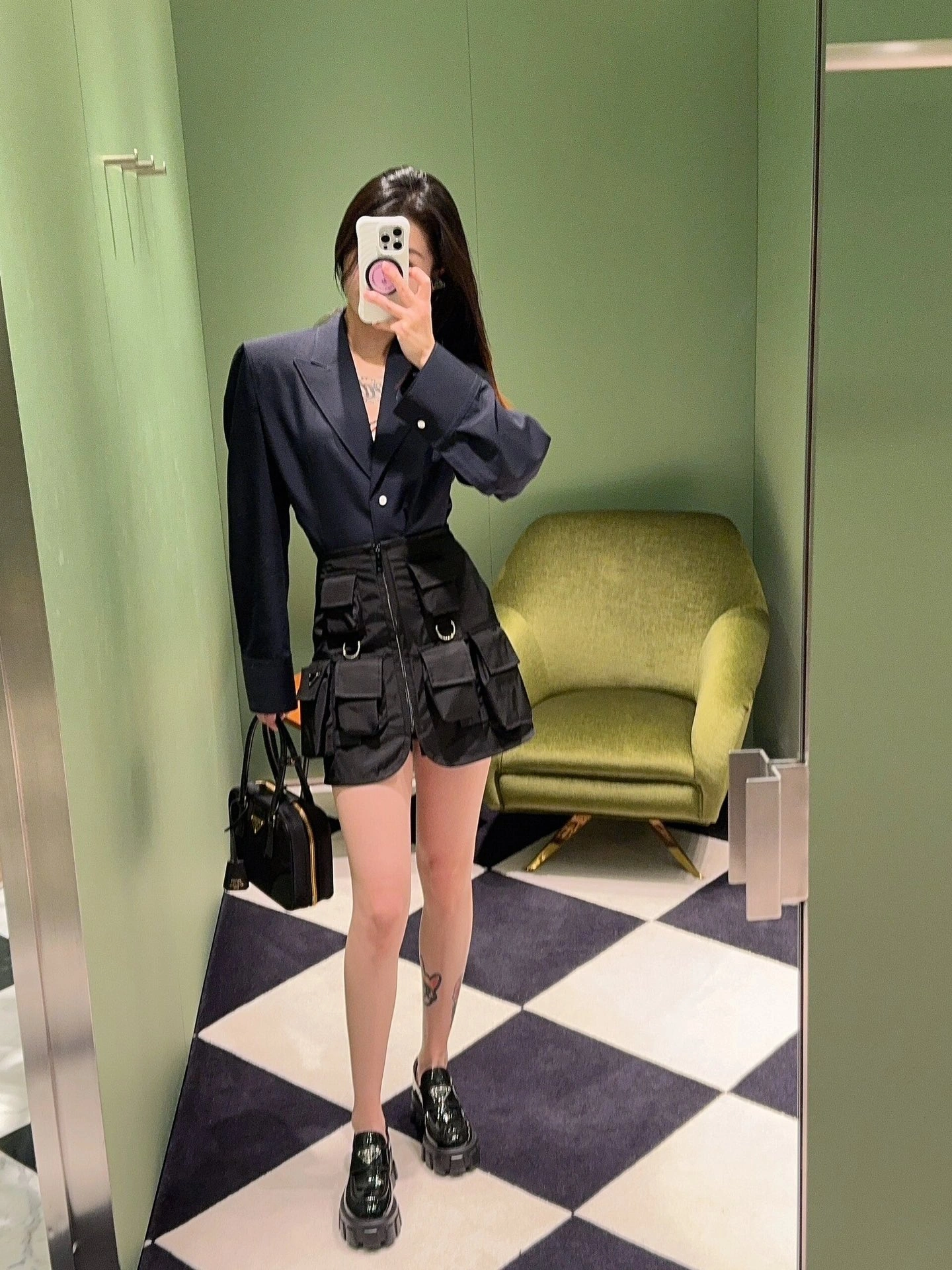 Breathable Prada Top Handle Bags 73715