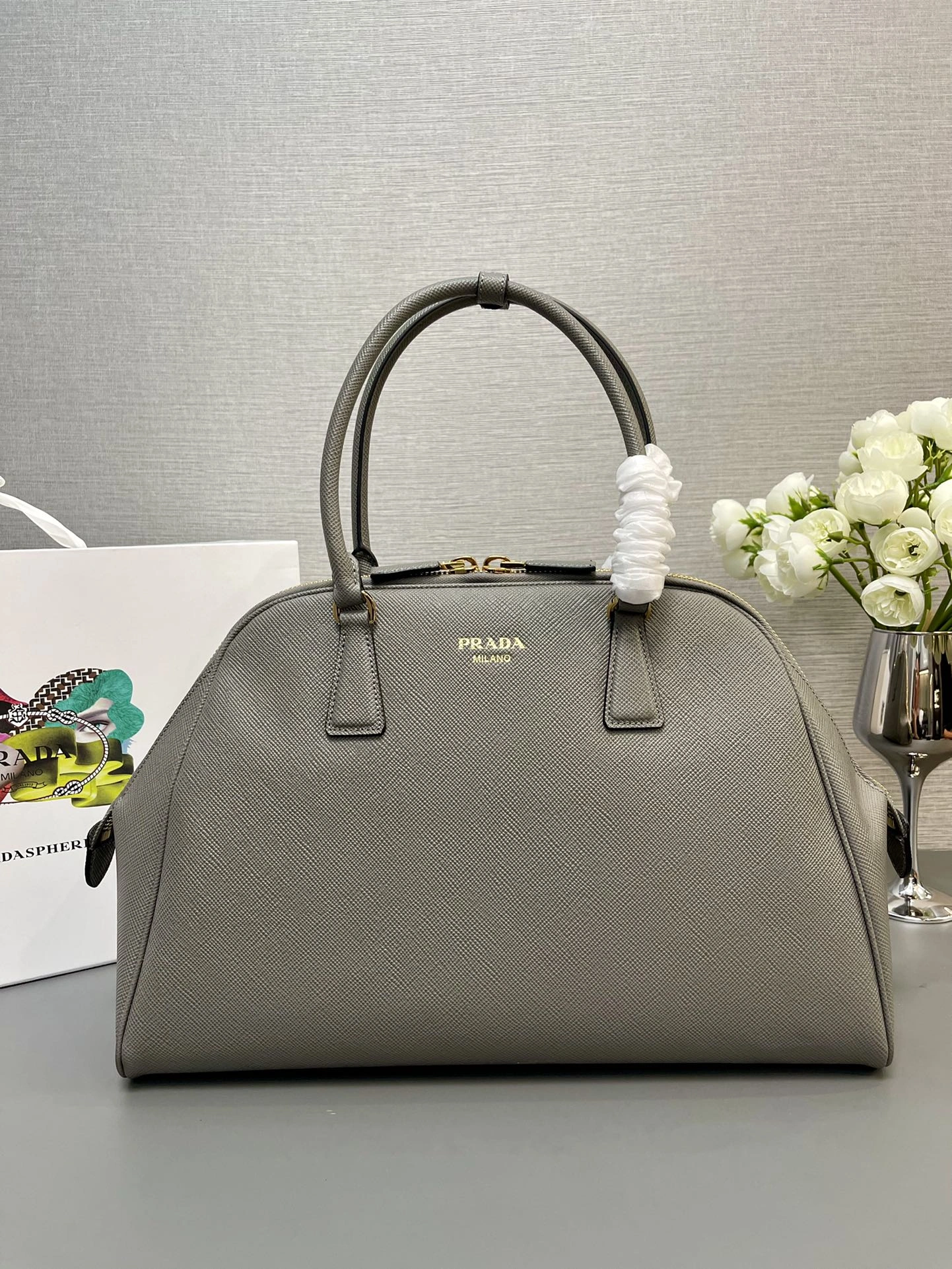 Durable Prada Top Handle Bags 71637