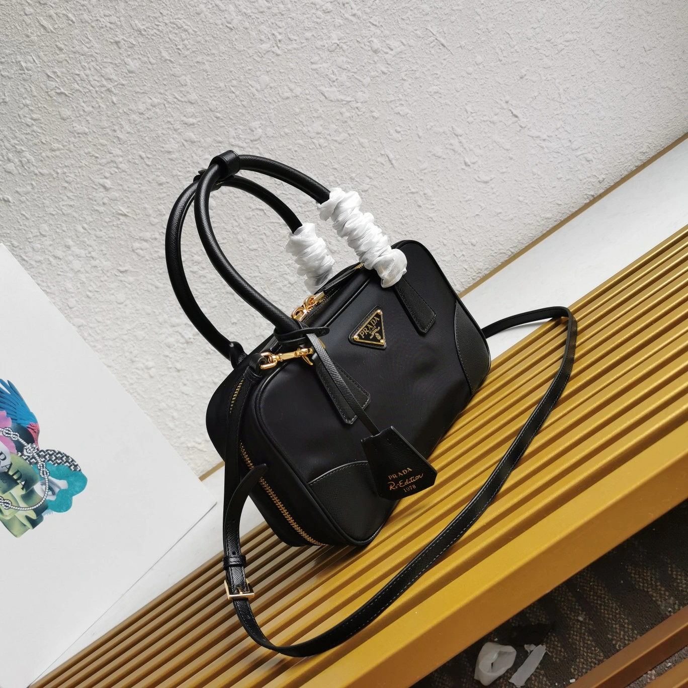 Prada Top Handle Bags SmoothTexture 71508