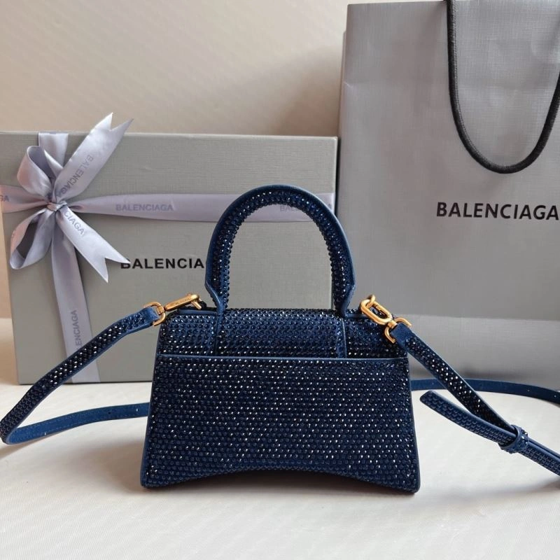 Upgraded Royal Blue Rhinestone Hourglass Bag with  B-Clasp 70041