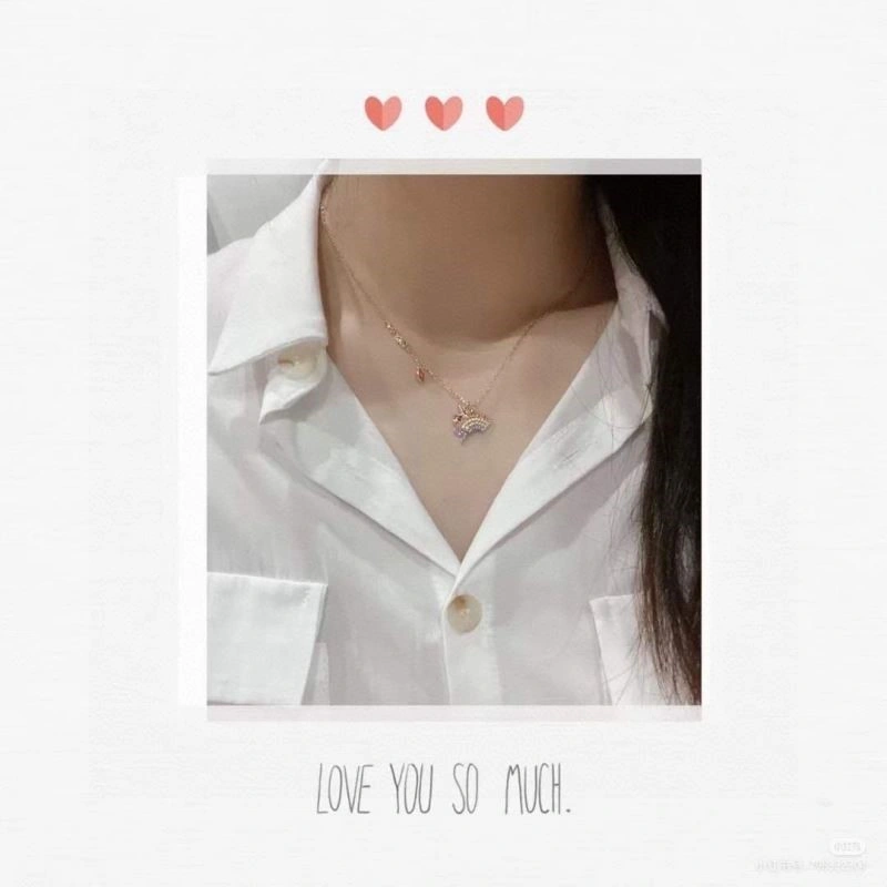 Unisex Swarovski Necklaces 251954
