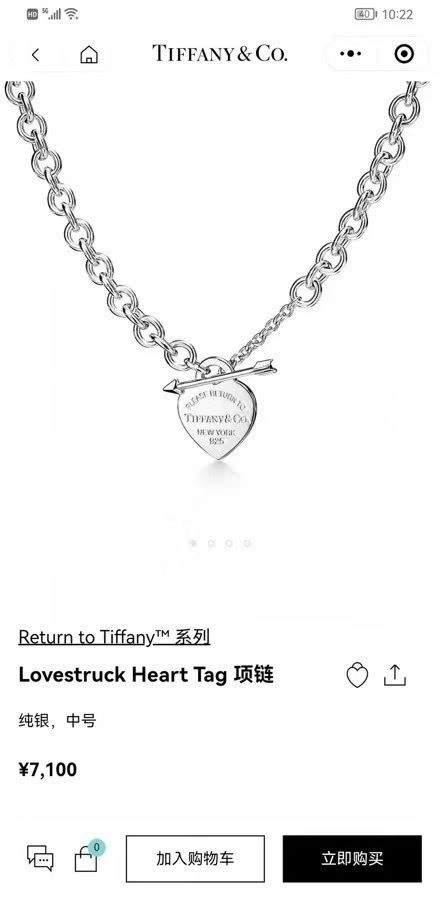 Tiffany Necklaces Packable 252849