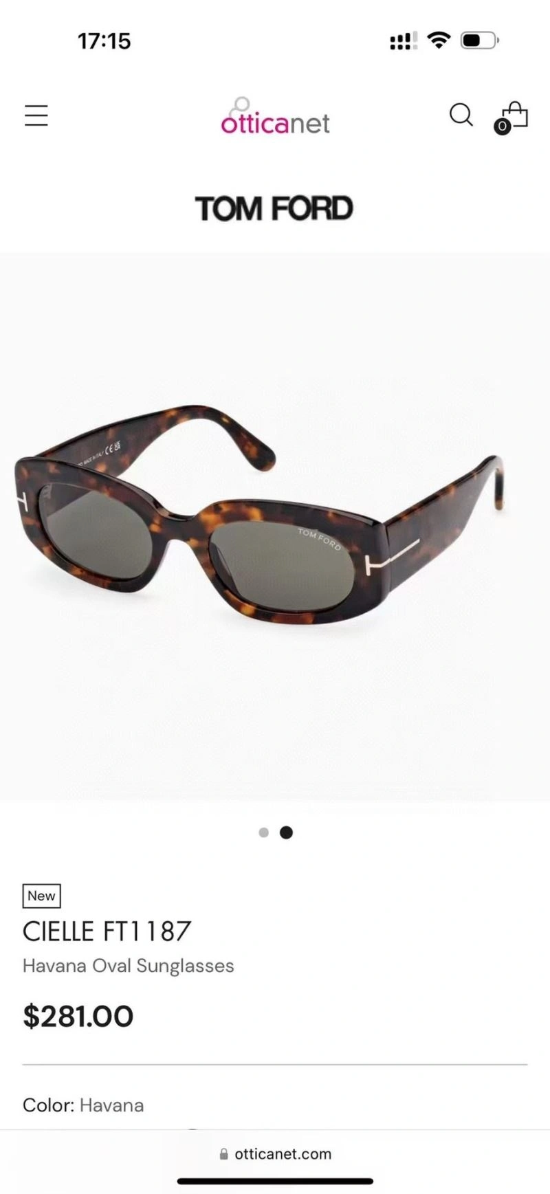 Elegant Tom Ford Sunglasses 282392