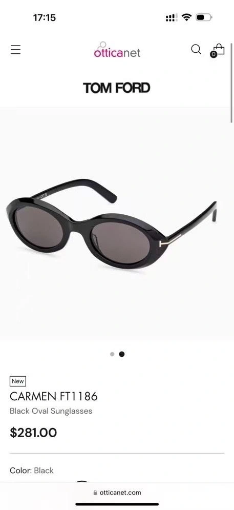 Tom Ford Sunglasses Minimalist 282402