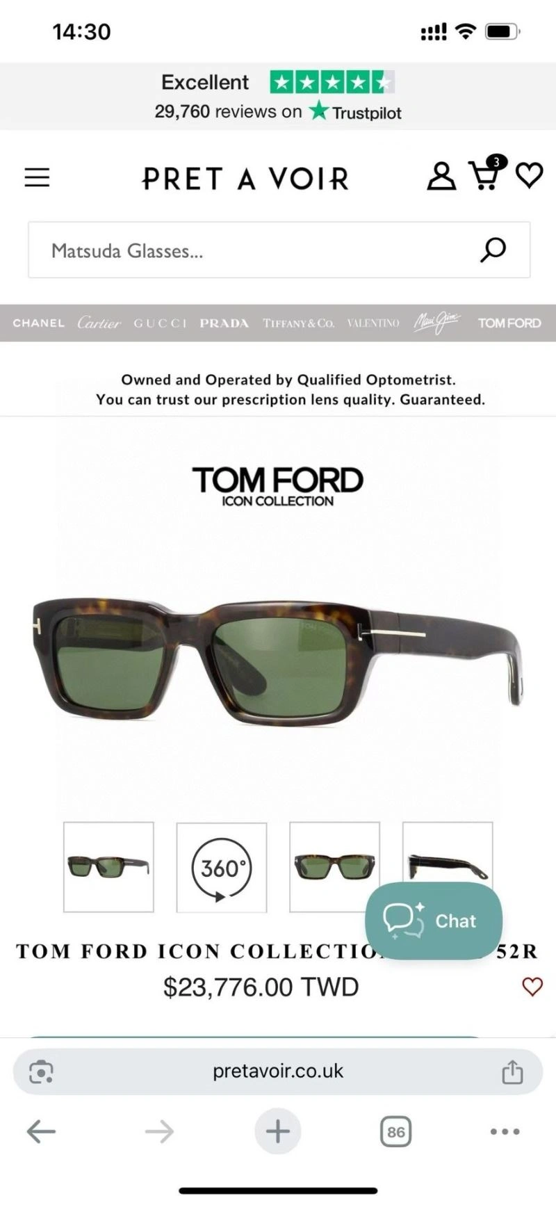 NewStyle Tom Ford Sunglasses 282390