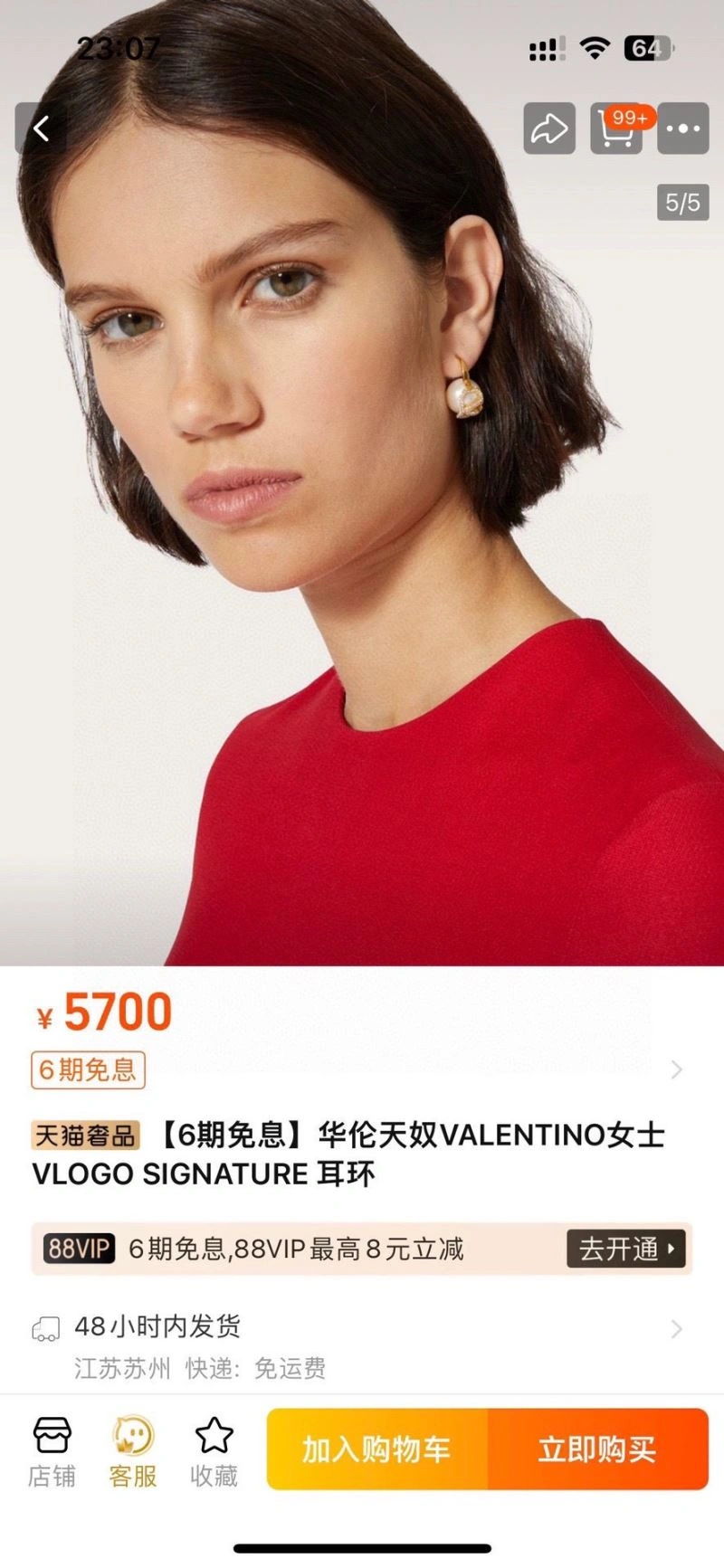 Comfortable Valentino Earrings 211041