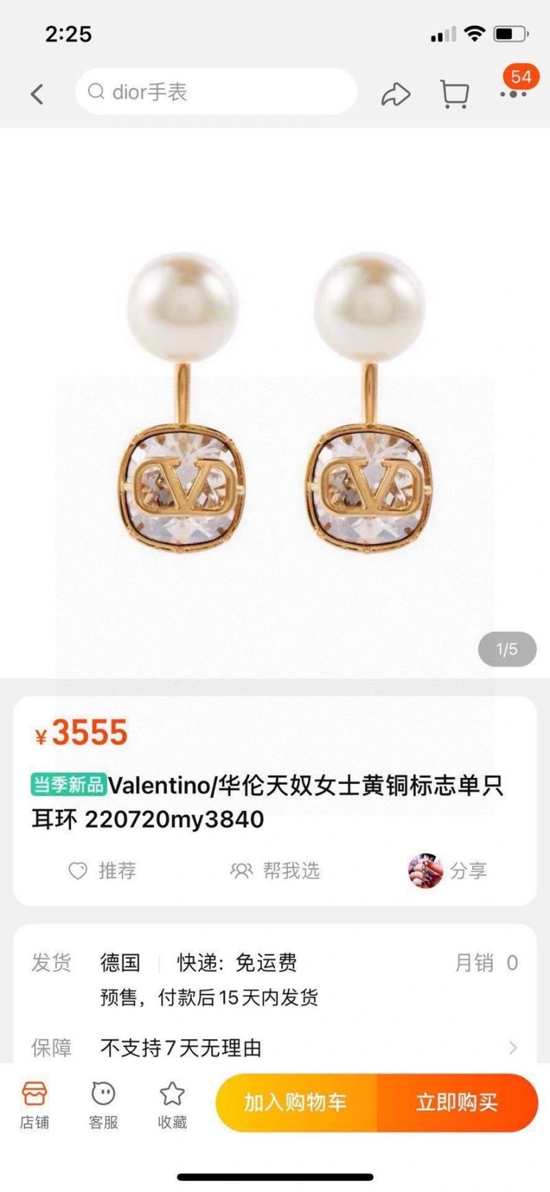 SportInspired Valentino Earrings 210465