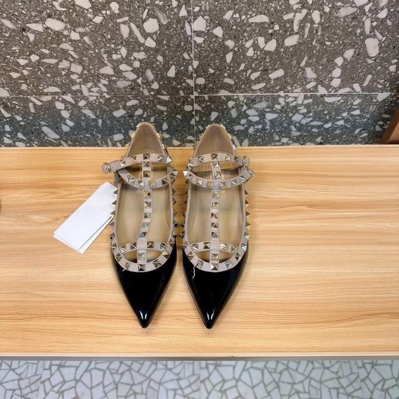 MoistureWicking Valentino Flat Shoes 36238