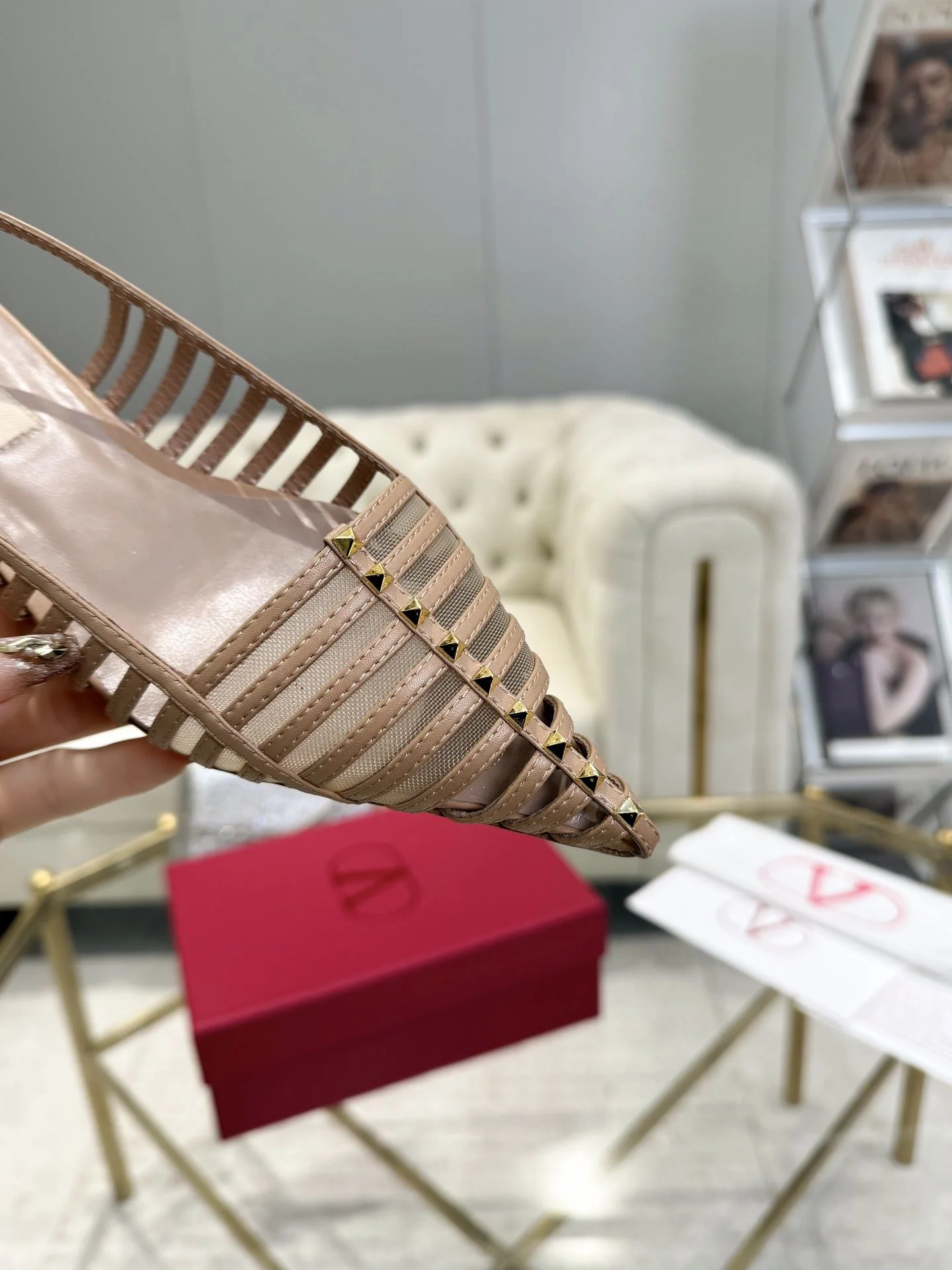 Valentino Sandals ZipUp 36052