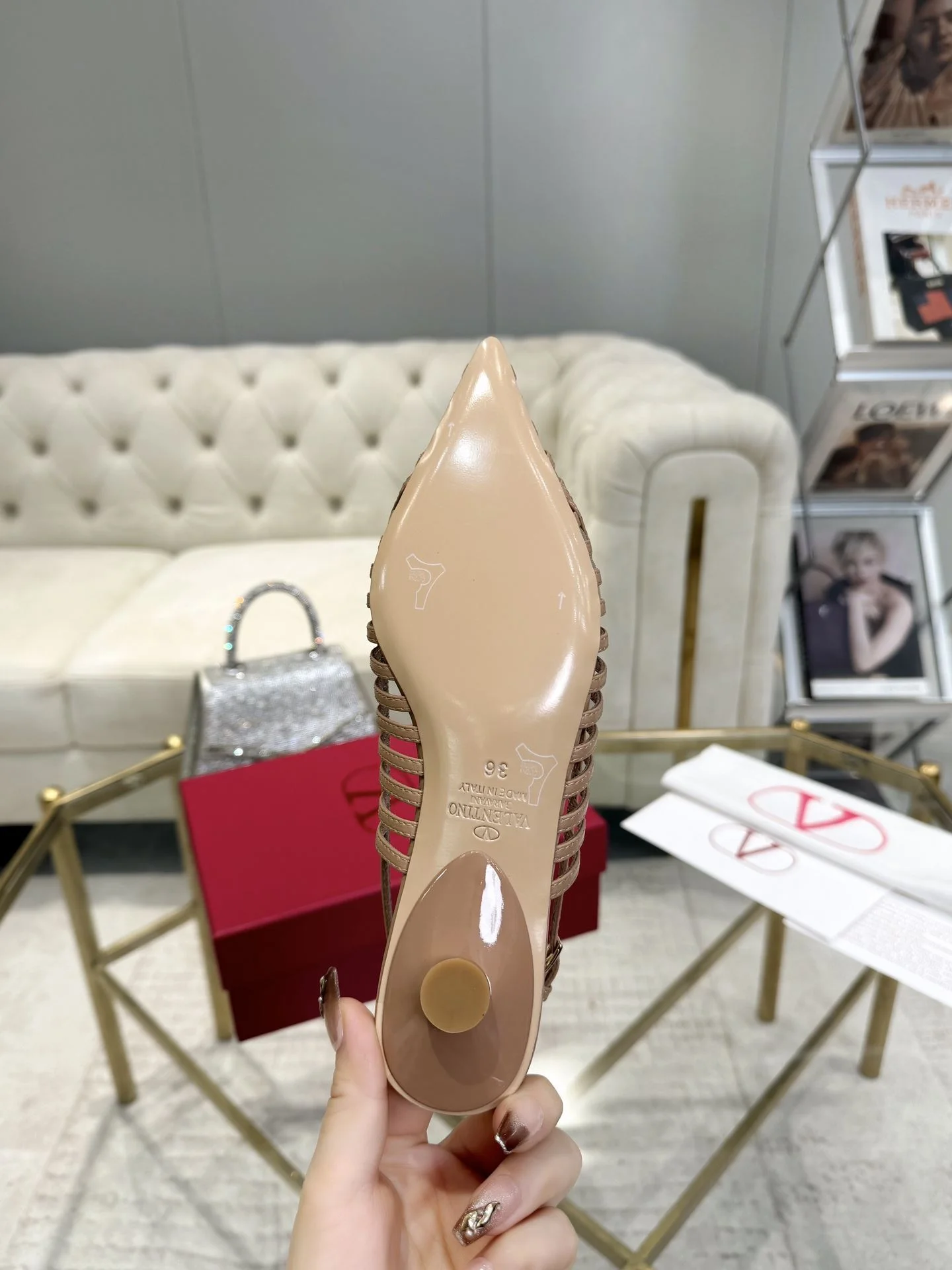 Valentino Sandals ZipUp 36052