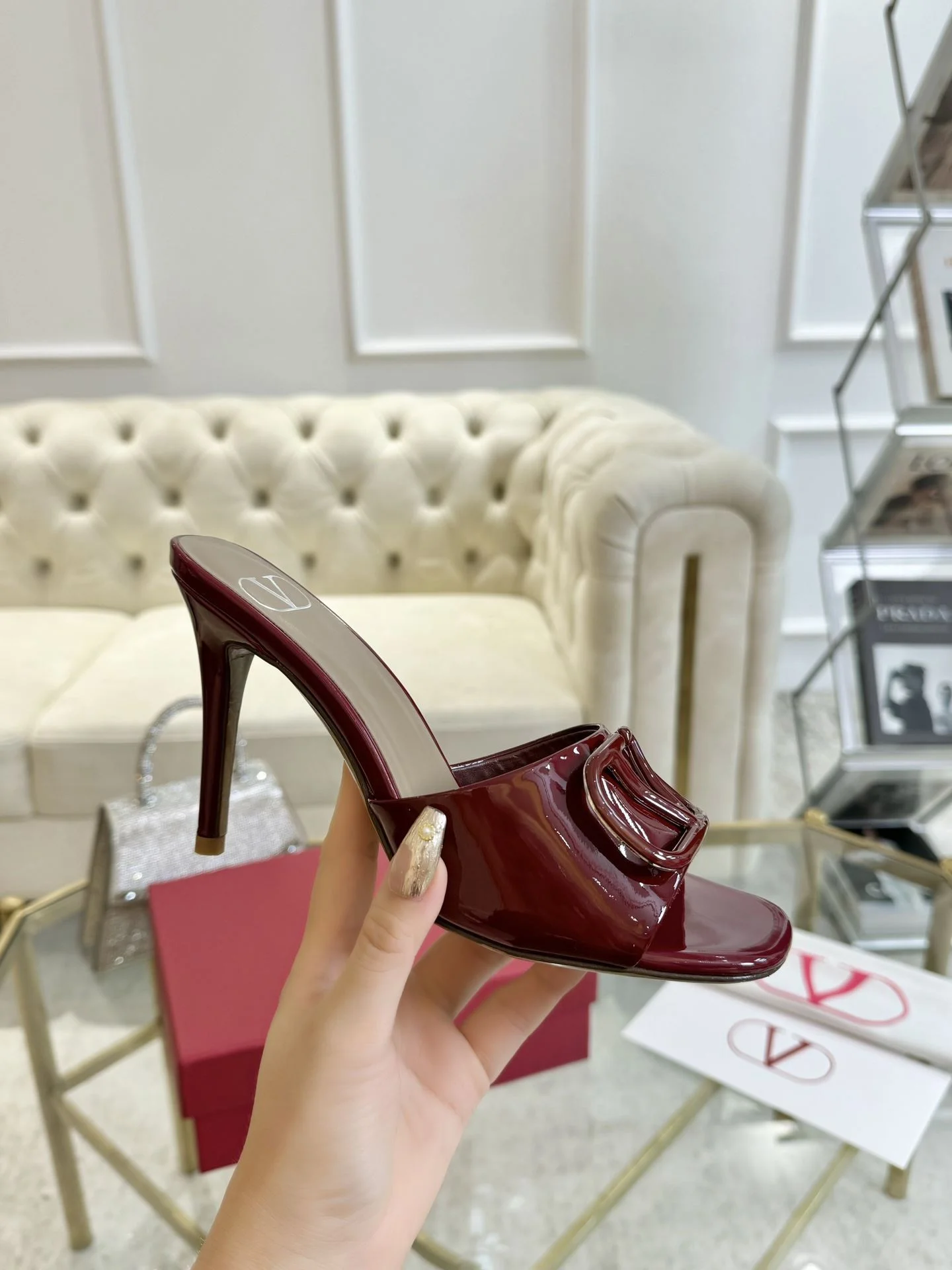 WaterResistant Valentino Slippers 35890