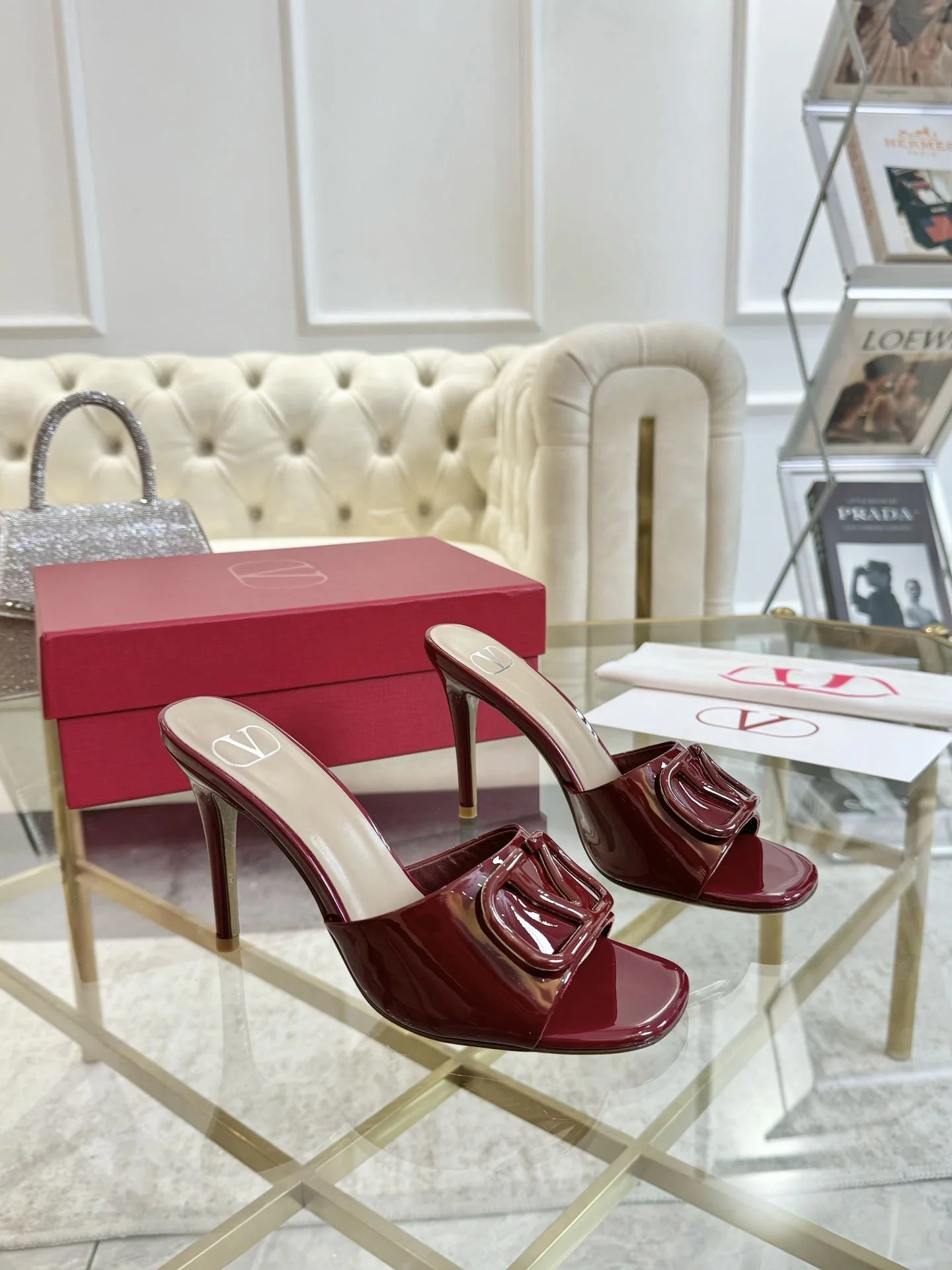 WaterResistant Valentino Slippers 35890
