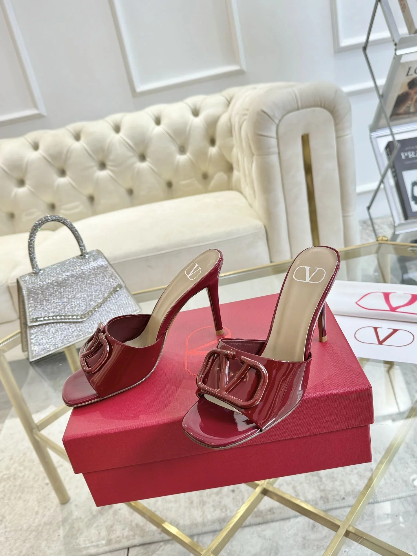 WaterResistant Valentino Slippers 35890