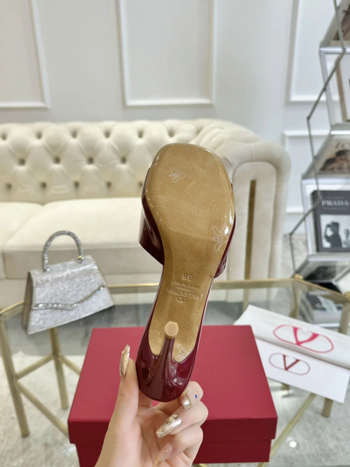 WaterResistant Valentino Slippers 35890