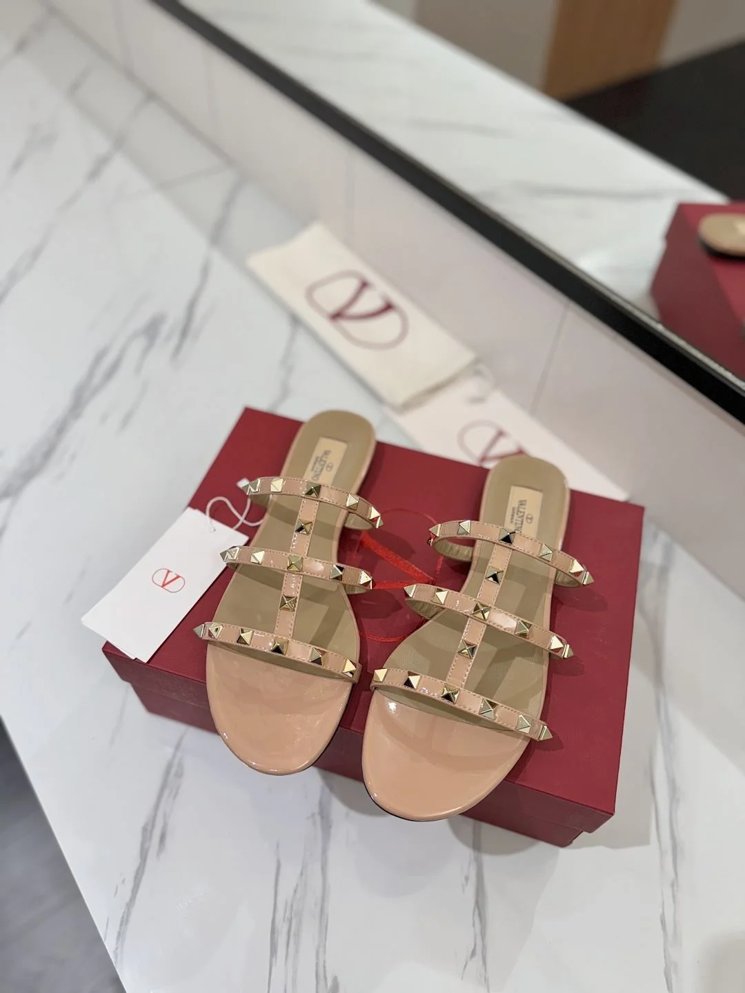 Colorful Valentino Slippers 35884
