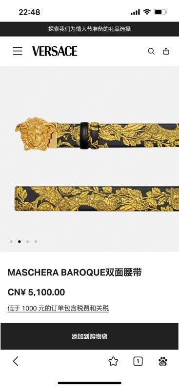 Sporty Versace Belts 305696