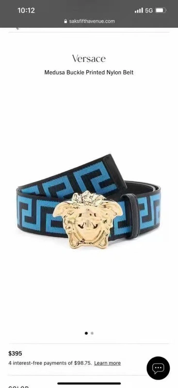FastDry Versace Belts 305716