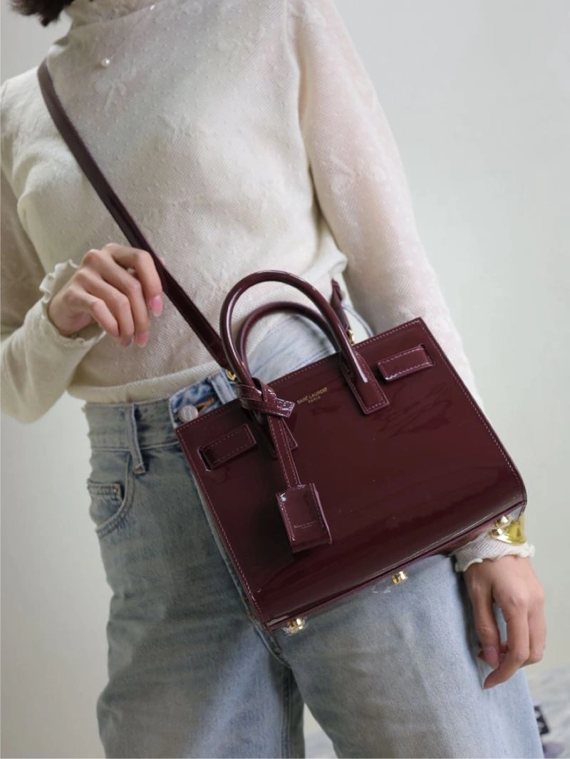 YSL Top Handle Bags SmoothTexture 62771