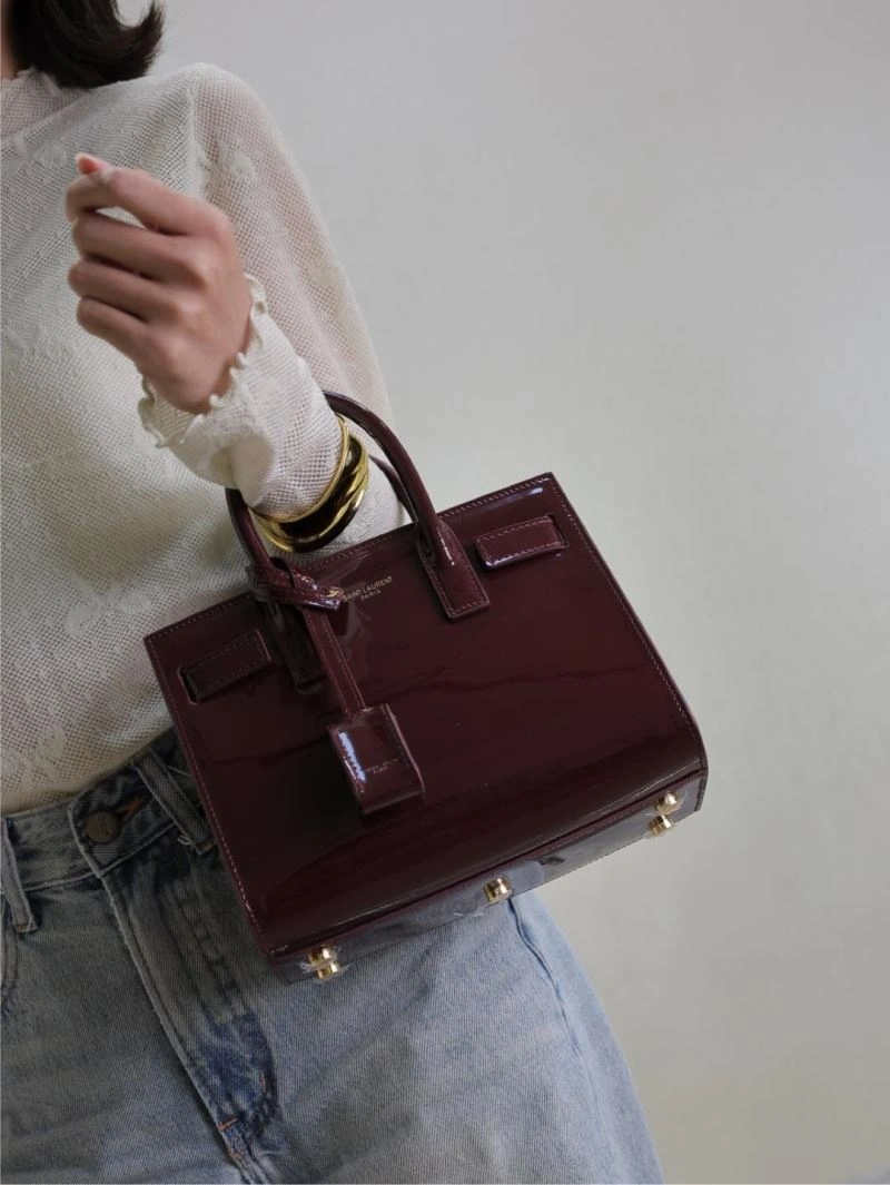 YSL Top Handle Bags SmoothTexture 62771