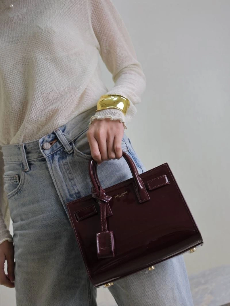 YSL Top Handle Bags SmoothTexture 62771