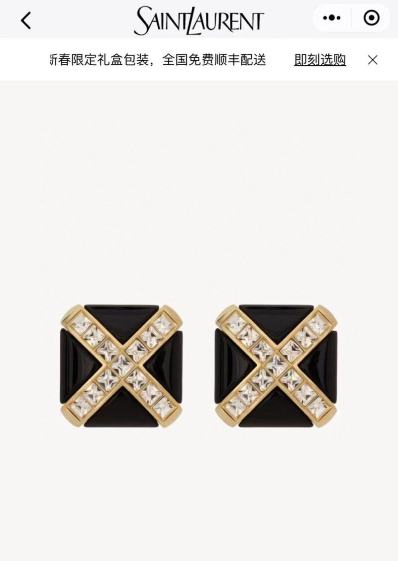 Modern Ysl Earrings 207490